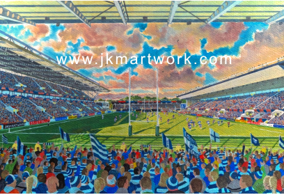 Ashton Gate Stadium Fine Art Print - Bristol Bears Rugby Union